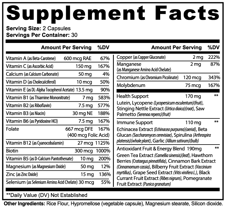 Complete Multivitamin | Daily Health, Energy & Immune Support