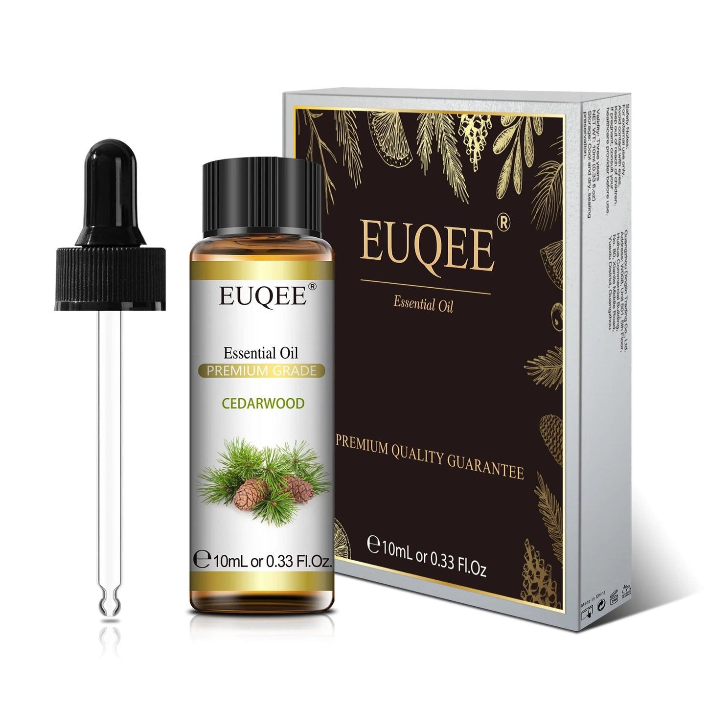 EUQEE Premium Essential Oil – 10ml Pure Aromatherapy Collection (Single Bottle)