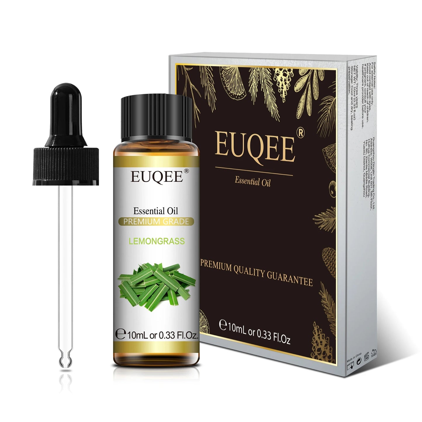 EUQEE Premium Essential Oil – 10ml Pure Aromatherapy Collection (Single Bottle)
