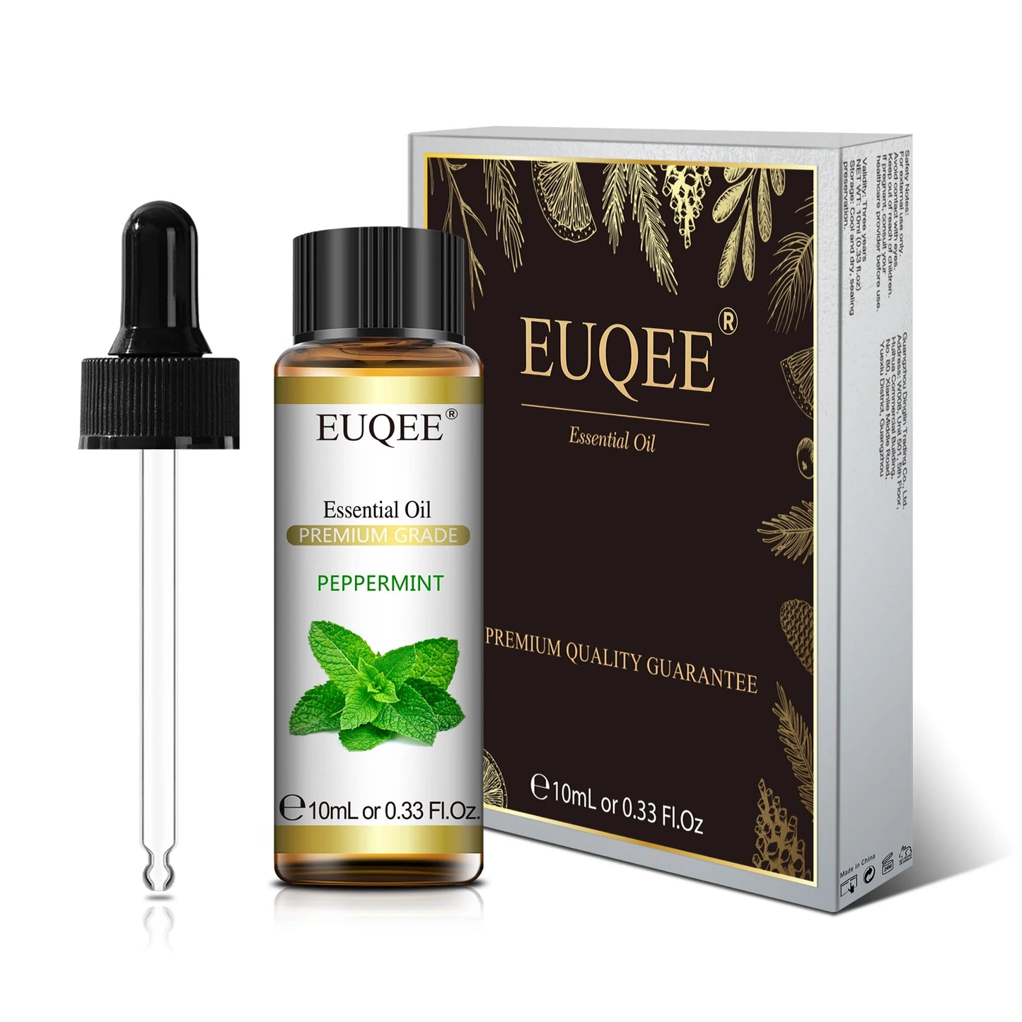 EUQEE Premium Essential Oil – 10ml Pure Aromatherapy Collection (Single Bottle)