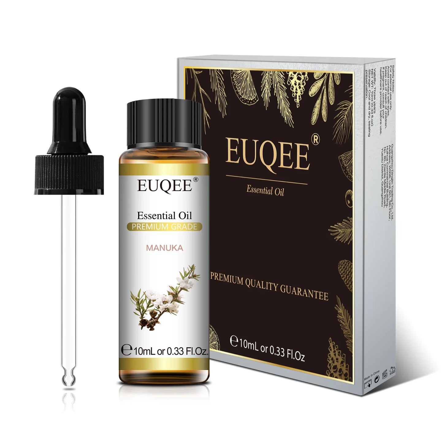 EUQEE Premium Essential Oil – 10ml Pure Aromatherapy Collection (Single Bottle)