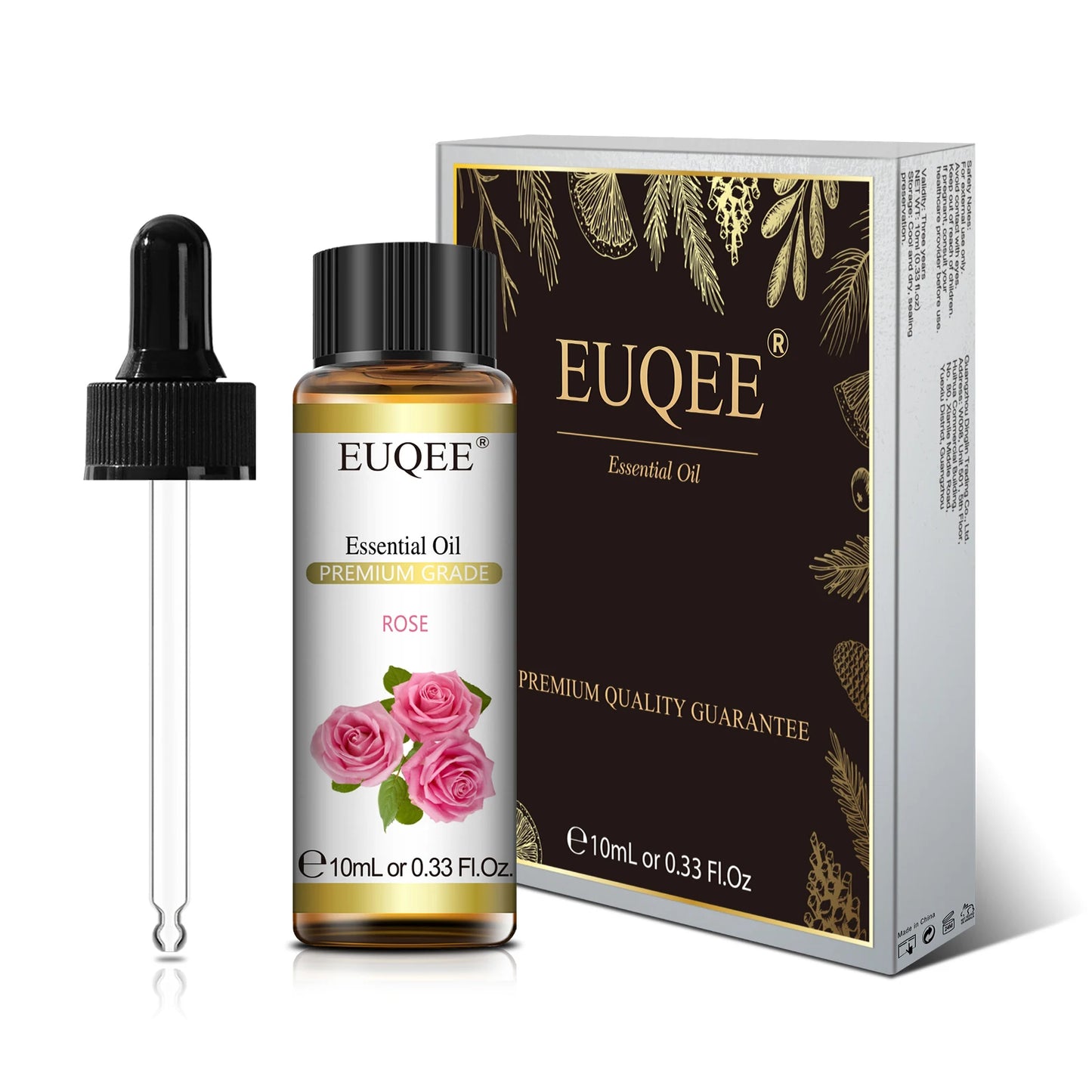 EUQEE Premium Essential Oil – 10ml Pure Aromatherapy Collection (Single Bottle)
