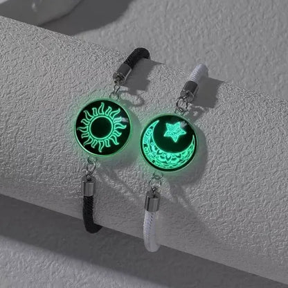Luminous Sun & Moon Couple Bracelets (Glow in the Dark)