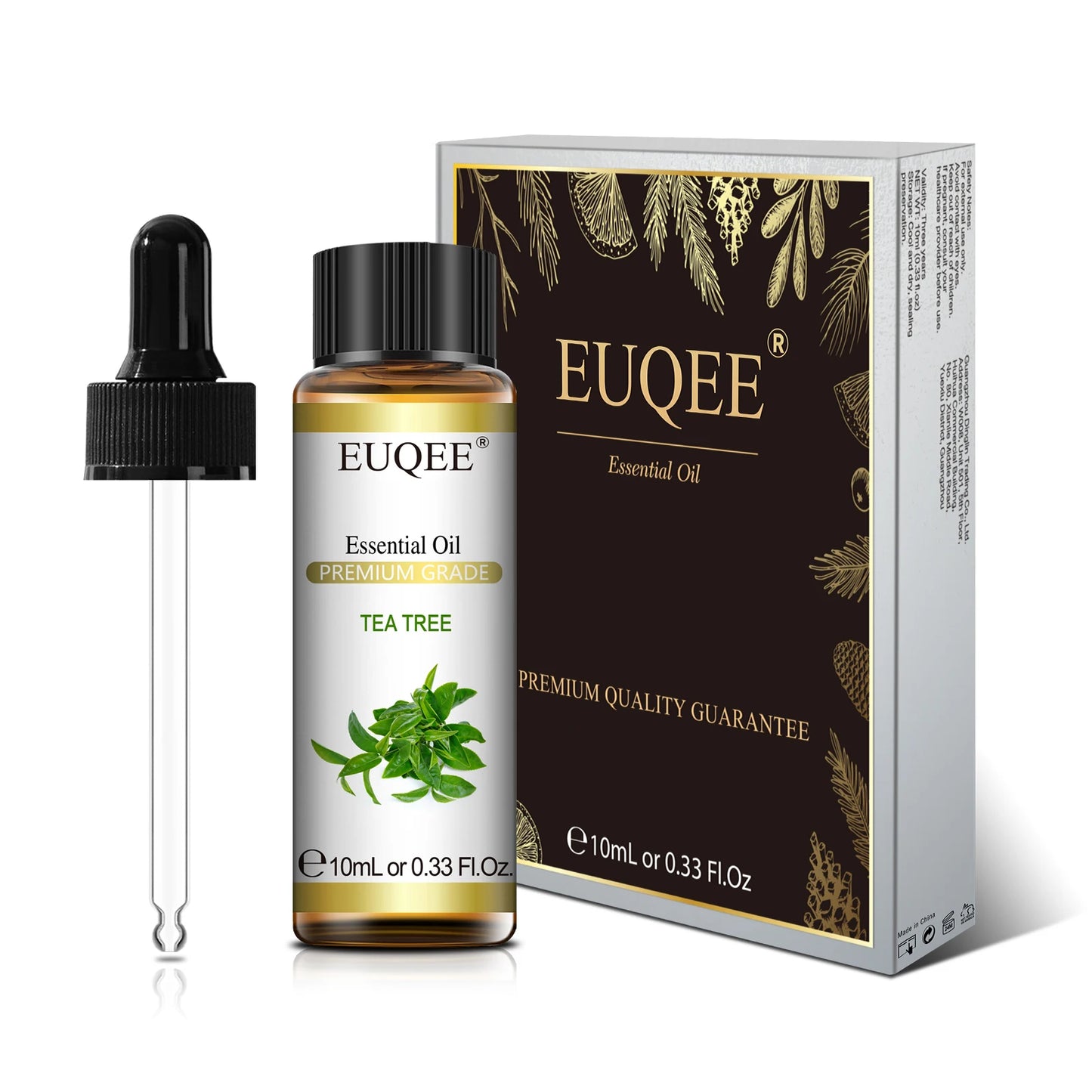 EUQEE Premium Essential Oil – 10ml Pure Aromatherapy Collection (Single Bottle)