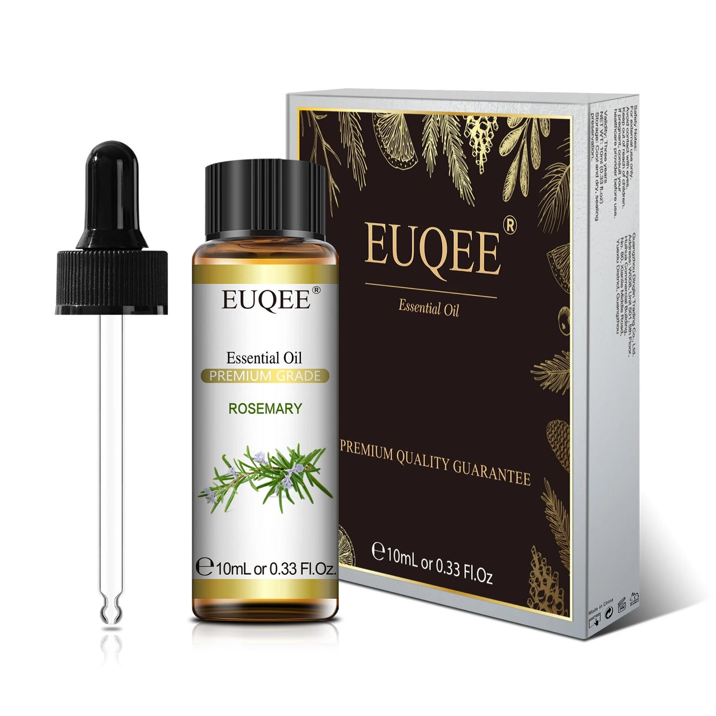 EUQEE Premium Essential Oil – 10ml Pure Aromatherapy Collection (Single Bottle)