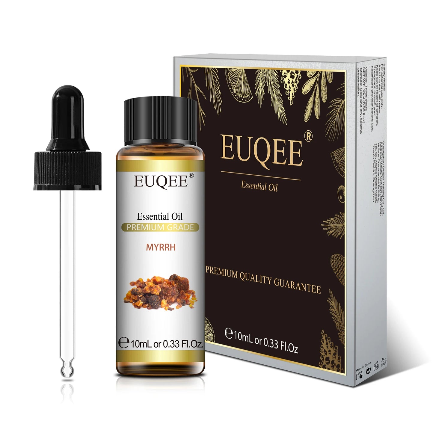 EUQEE Premium Essential Oil – 10ml Pure Aromatherapy Collection (Single Bottle)