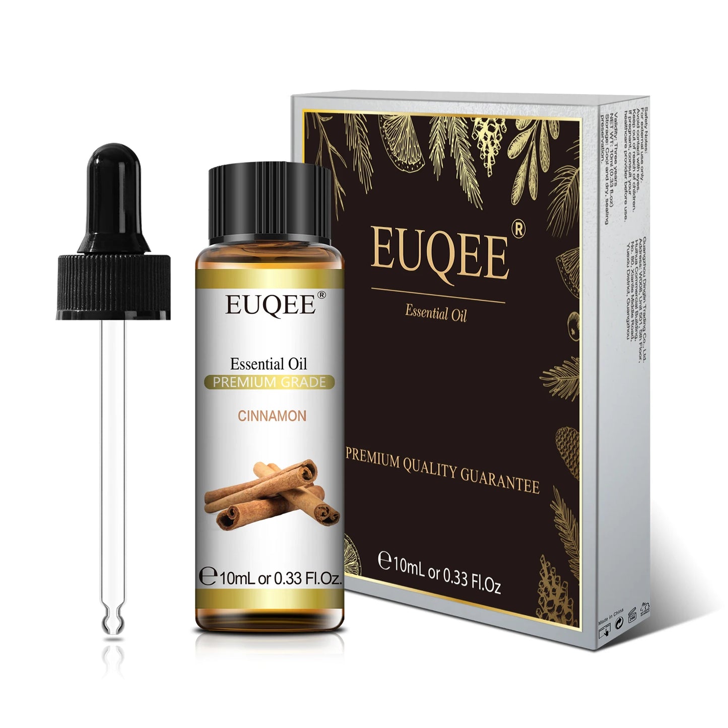 EUQEE Premium Essential Oil – 10ml Pure Aromatherapy Collection (Single Bottle)