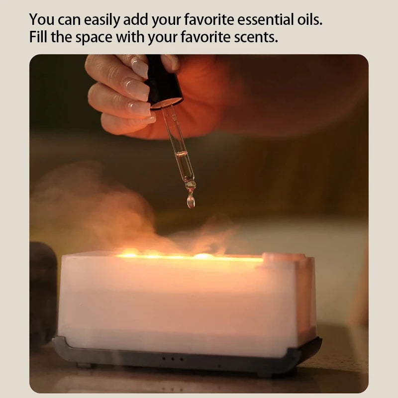 Flame Aromatherapy Diffuser | Firelight, Calm & Connection