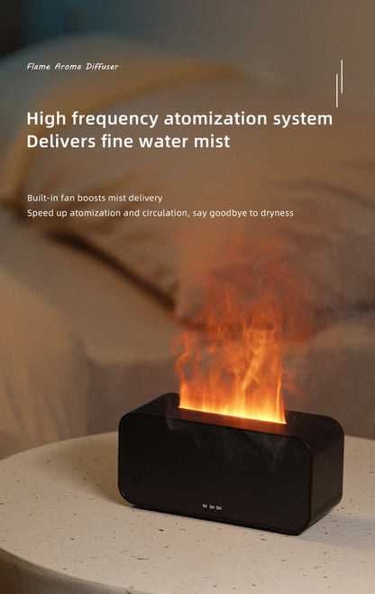 High-frequency mist atomization for smooth humidity and peaceful nights